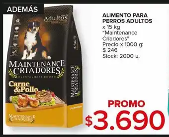Carrefour Maxi Alimento para perros adultos criadores maintenance x 15kg oferta