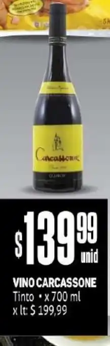 Makro Vino Carcassone Tinto x 700ml oferta