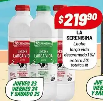 Almacor La serenisima leche larga vida descremada 1% entera 3% oferta
