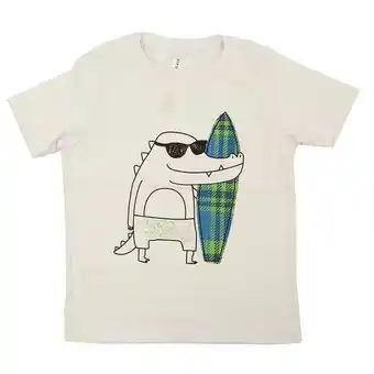 Coto Remera niño manga corta blanca cocodrilo talle 2 oferta