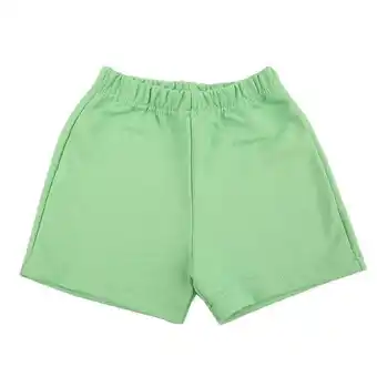 Coto Short niño verde liso talle 2 oferta