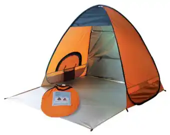 Frávega Carpa playera plegable rio naranja con azul oferta