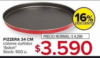Carrefour Maxi Pizzera 34 cm aston colores surtidos oferta
