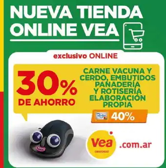 Supermercados Vea Carne Vacuna Y Cerdo, Embutidos Panaderia Y Rotiseria Elaboracion Propia oferta