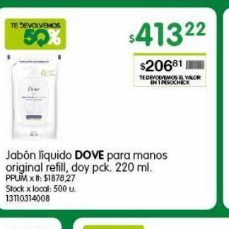 Jumbo Jabón liquido dove oferta