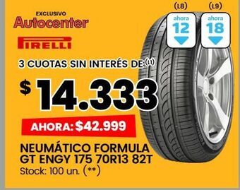 Changomas Neumáticos oferta