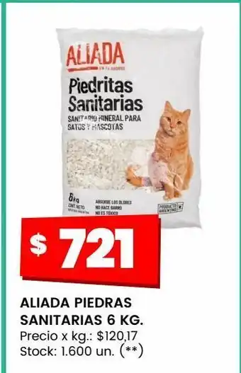 Changomas Piedras sanitarias aliada 6kg oferta