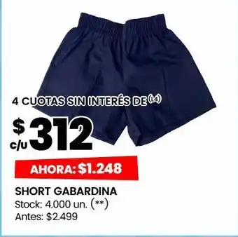 Changomas Short gabardina oferta