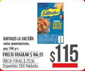 Supermercados Vea Ravioles La Salteña 900gr oferta