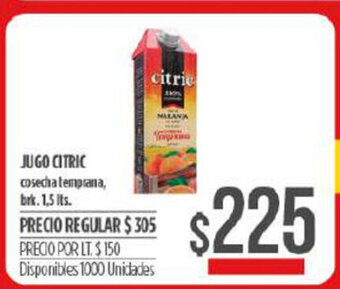 Supermercados Vea Jugo Citric 1,5lts oferta