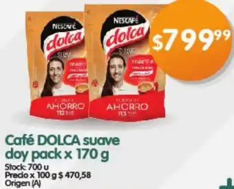Supermercados Buenos Días Café Dolca Suave Doy Pack 170g oferta