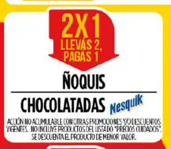 Supermercados Vea Noquis Chocolatadas Nesquik oferta