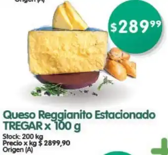 Supermercados Buenos Días Queso Reggianito Estacionado Tregar 100g oferta