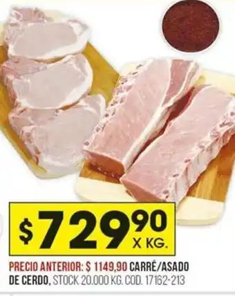 Coto Carré/ Asado de Cerdo oferta