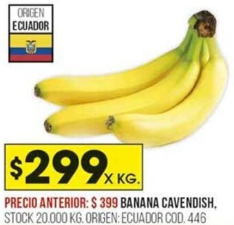 Coto Banana Cavendish oferta