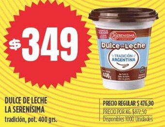 Supermercados Vea Dulce de Leche La Serenísima 400g oferta