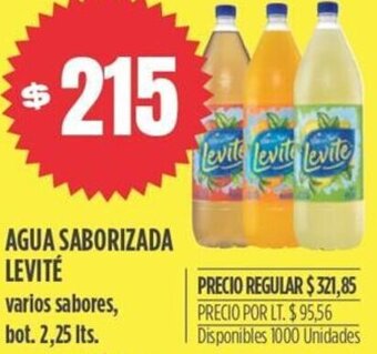 Supermercados Vea Agua Saborizada Levité 2,25L oferta