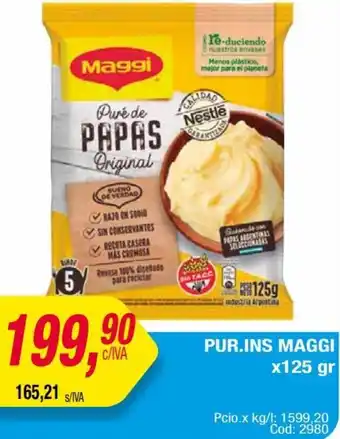 Maxiconsumo Pur. Ins Maggi 125g oferta