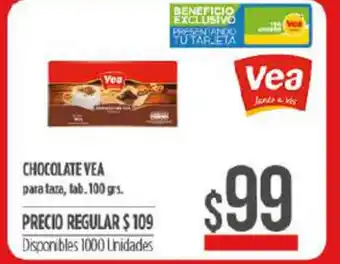 Supermercados Vea Chocolate Vea 100grs oferta