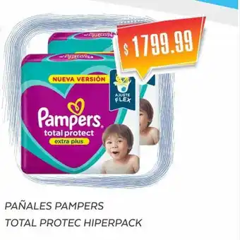 Gomez Pardo Pañales pampers total protec hiperpack oferta