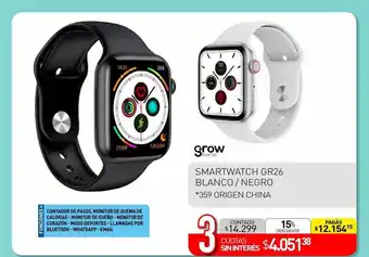 La Anonima Grow smartwatch gr26 blanco negro oferta