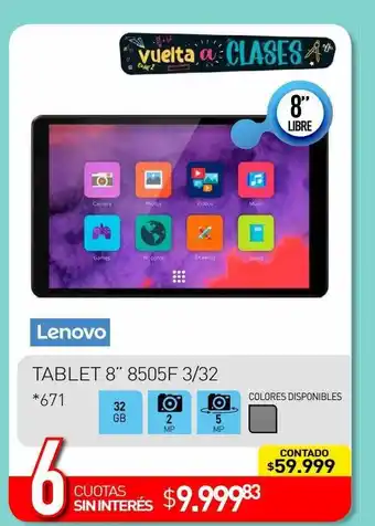 La Anonima Lenovo tablet 8 oferta