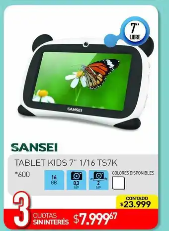 La Anonima Sansei tablet kids 7 oferta