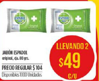 Supermercados Vea Jabón Espadol 80grs oferta