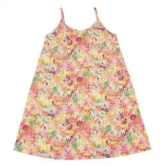 Coto Vestido niña con tiras mix flores rosa talle 10 oferta