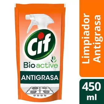 Supermercados DIA Limpiador cif bioactive antigrasa 450 ml. oferta