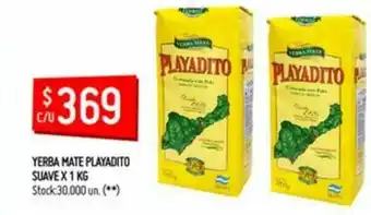 Walmart Yerba Mate Playadito Suave x 1kg oferta
