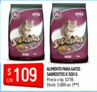 Walmart Sabrositos Alimento Para Gatos x 500g oferta