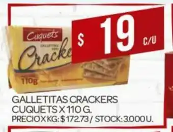 Supermercados DIA Crackers Galletitas Cuquets x110g oferta
