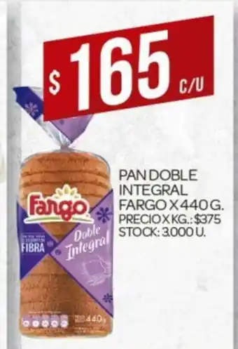 Supermercados DIA Fargo Pan Doble Integral x440g oferta