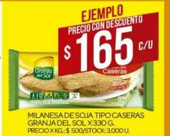Supermercados DIA Milanesa De Soja Tipo Caseras Granja del Sol x330g oferta