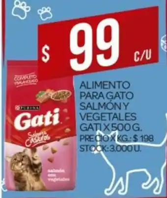 Supermercados DIA Gati Alimento Para Gato Salmóny Vegetales x500g oferta