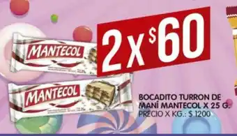Supermercados DIA Mantecol Bocadito Turron De Maní x25g oferta