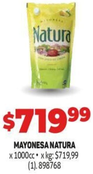 Makro Mayonesa Natura 1000cc oferta
