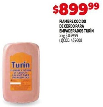 Makro Fiambre Cocido de Cerdo para Empaderados Turín oferta