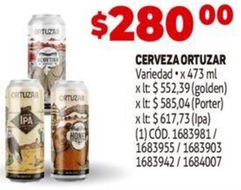 Makro Cerveza Ortuzar 473ml oferta