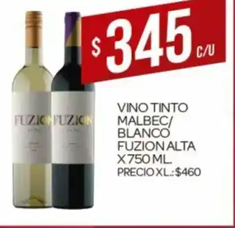 Fuzion Vino Tinto Malbec/Blanco Alta x 750ml