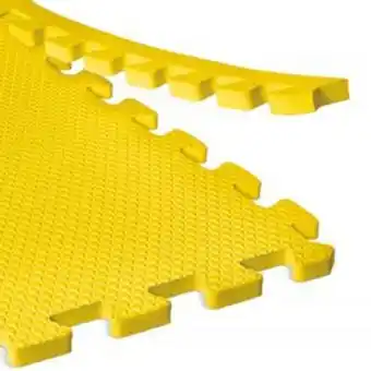 Frávega Piso goma eva bebe/gimnasio x 6 unidades 60x60x10 color amarillo oferta