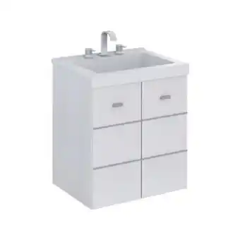 Vanitory colgante terra matrix schneider 50x57cm blanco vc50tmtxb