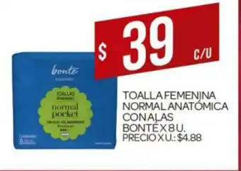 Supermercados DIA Toalla femenina Normal Anatómica Conalas Bonte x 8 u oferta