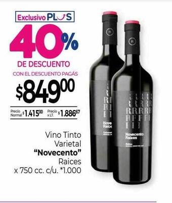 La Anonima Vino tinto varietal oferta