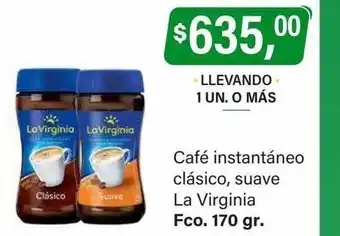 Supermercados Damesco Café instantáneo clásico suave la virginia oferta