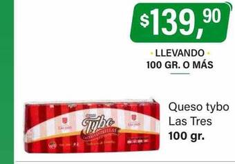 Supermercados Damesco Queso tybo las tres oferta