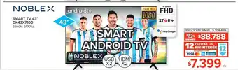 Carrefour Noblex smart tv 43 oferta