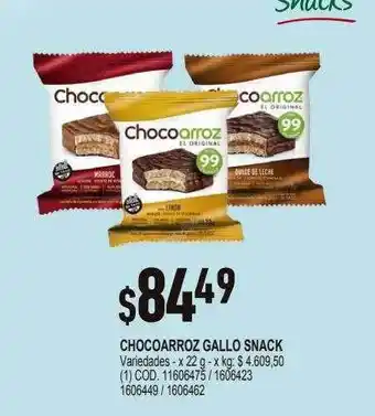 Makro Chocoarroz gallo snack oferta