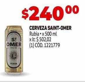 Makro Cerveza saint-omer rubia oferta
